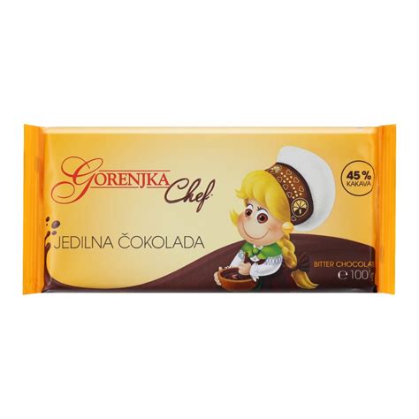 Gorenjka jedilna čokolada 100g za peko