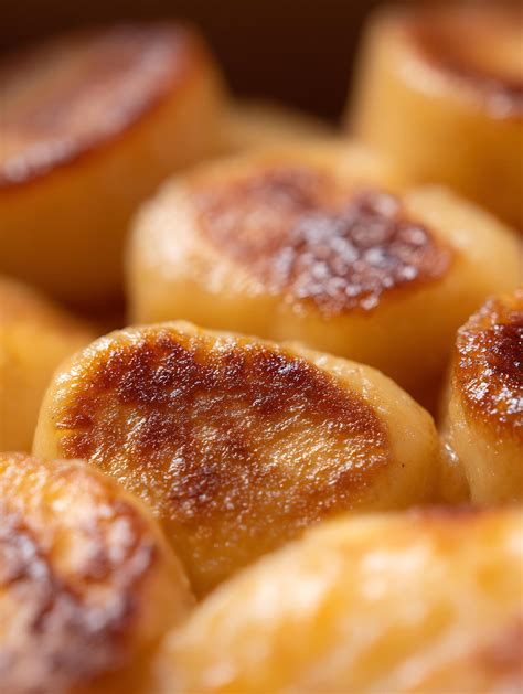 Thematic photo of golden brown fried potato dumplings on a plate