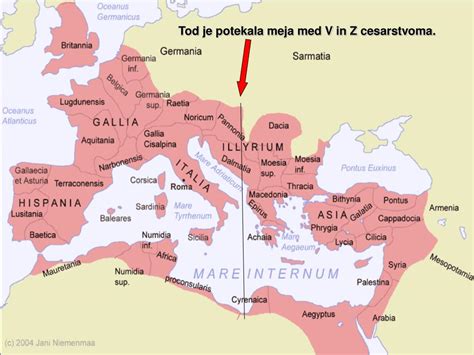 Rimsko cesarstvo v času največjega obsega okoli leta 117 n.š.