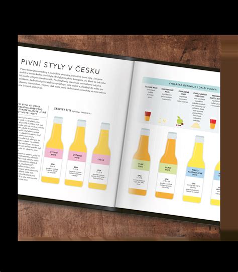 Infografika različnih stilov piva in njihovih značilnosti