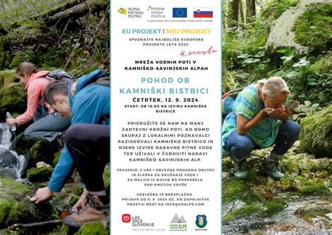 Tematska fotografija poti ob Kamniški Bistrici z reko