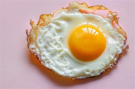 The perfect fried egg with a runny yolk and crispy edges on a plate