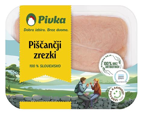 Tematska fotografija: Različni piščančji izdelki Pivka na polici