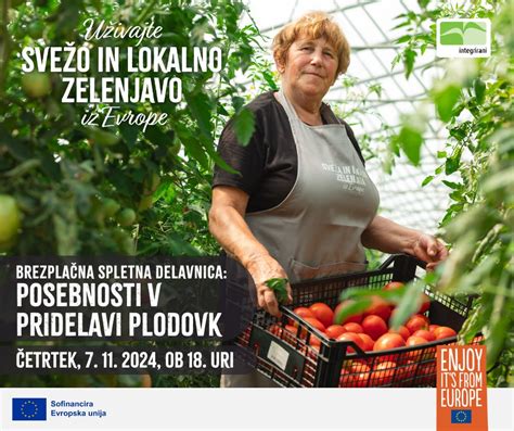 Infografika o deležu pridelave zelenjave v Sloveniji