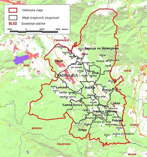 Zemljevid Krajevne skupnosti Zdole in okolice
