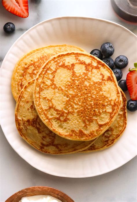 Thematic photo of ready-made cottage cheese pancakes on a plate