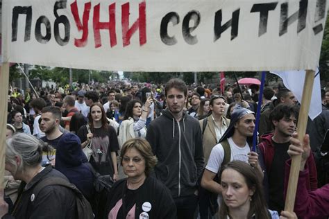 Tematska fotografija študentskih protestov v Beogradu