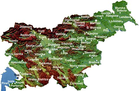 Karta: Razširjenost ogroženih vrst v Sloveniji