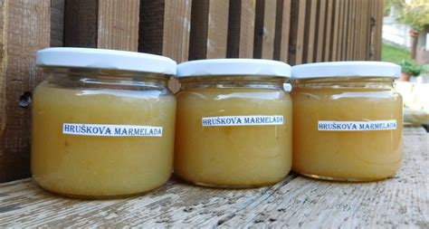 Sestavine za hruškovo marmelado: hruške, sladkor, pomarančni sok