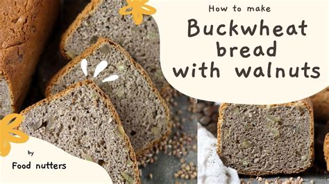 Thematic photo of buckwheat bread with walnuts
