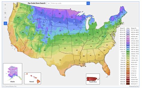 Temperature map for agriculture