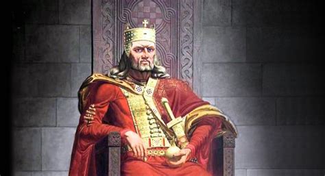 Portret kralja Harolda I. iz srednjeveškega rokopisa