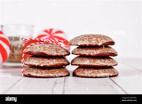 Thematic photo of gingerbread cookies on host wafer