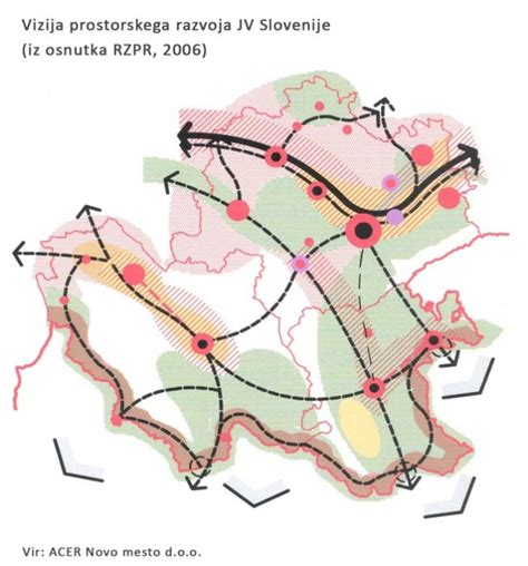 Zemljevid urbanistične razporeditve in prostorskega načrtovanja v Sloveniji