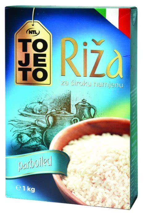 Kup surovega parboiled riža