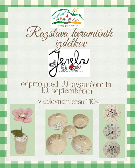Prikaz postopka glaziranja in žganja keramičnih izdelkov