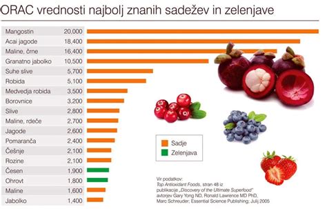 prikaz različnih začimb in jagodičevja, ki so bogati z antioksidanti in flavonoidi