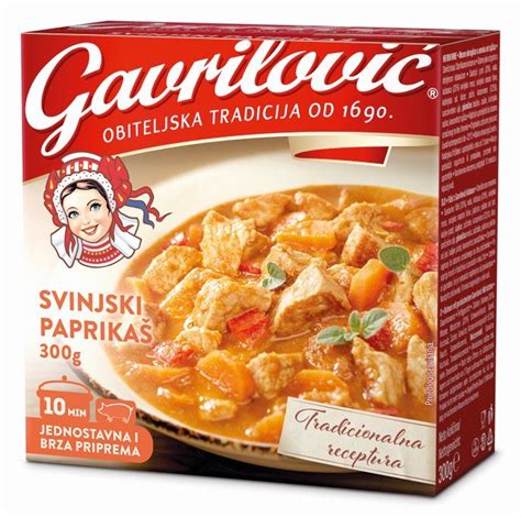 Fotografija tradicionalne čajne klobase Gavrilović v pakiranju po 300 gramov
