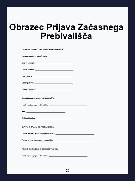 Obrazec za vlogo za pridobitev receptov za osebno rabo
