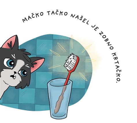 Ilustracija suhega čiščenja gob s krtačko