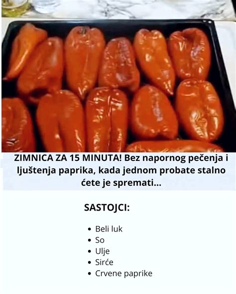 Infografika: Koraki pečenja in lupljenja paprike