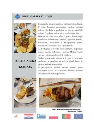 Tematska fotografija portugalske kuhinje ali mize s hrano