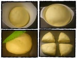 priprava kvašenega testa za skutno pito