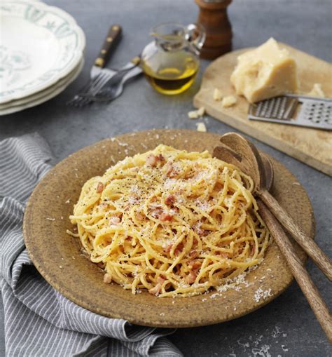 Slika: krožnik špagetov carbonara