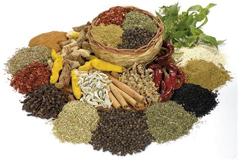 Različne začimbe za curry