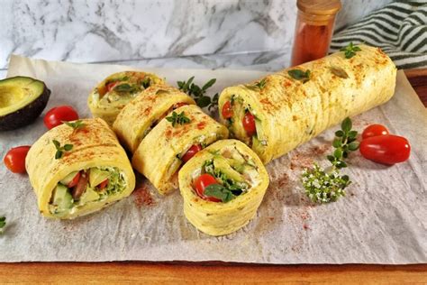 Photo of a rolled potato roulade before baking