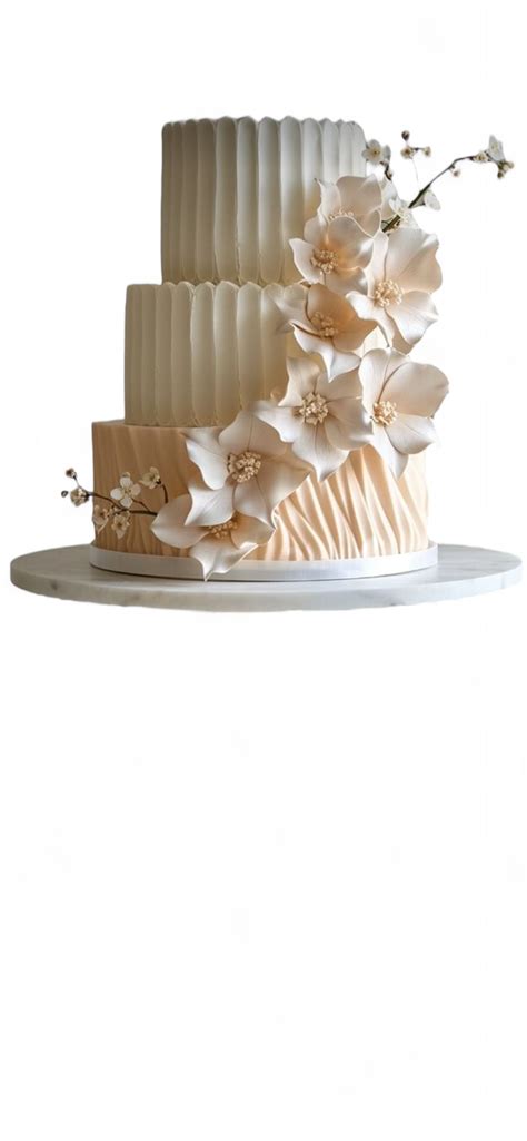 Elegantna, minimalistična poročna torta