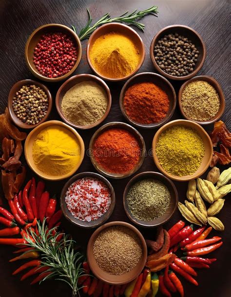 Photo of various chili spices in bowls