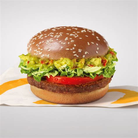 Infografika sestavin rastlinskega burgerja McPlant