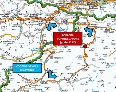 Zemljevid Rokavskega preliva s prikazom najožjega dela med Dovrom in Calaisom