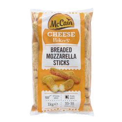 pripravljene sestavine za mozzarella palčke