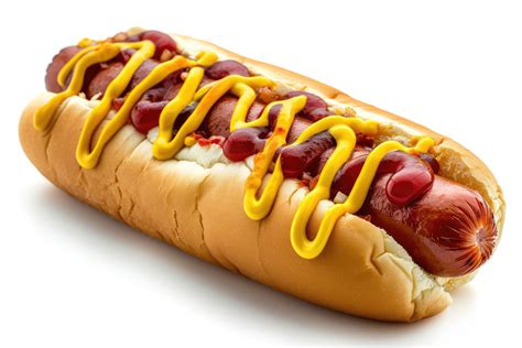 Ilustracija hot doga z nenavadnimi sestavinami