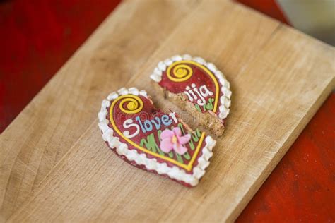 Traditional Slovenian gingerbread heart