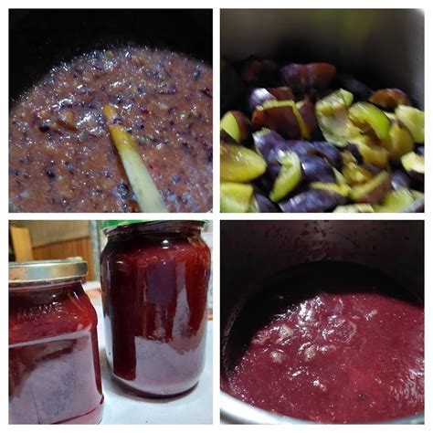 Slikovni prikaz: priprava in peka slivove marmelade v pečici