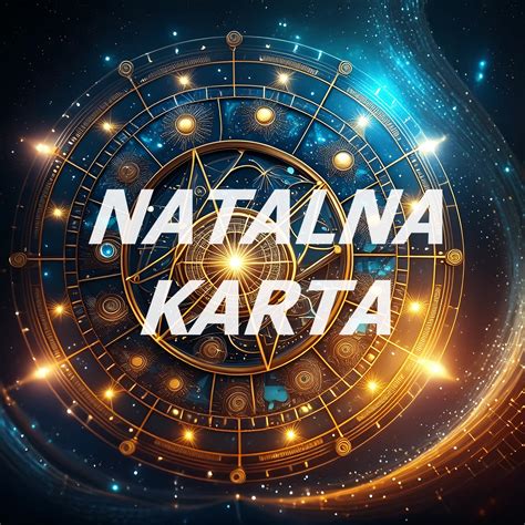 Prikaz natalne karte z označeno 1. hišo