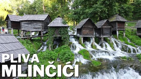 Fotografija obnovljenih mlinov na Plivi