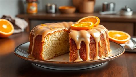 Thematic photo of a delicious gluten-free orange cake