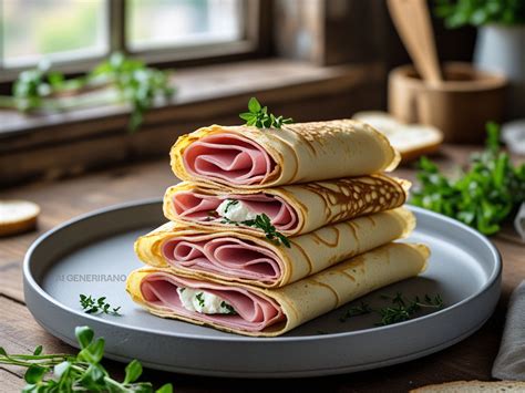 Slana palačinka s pršutom