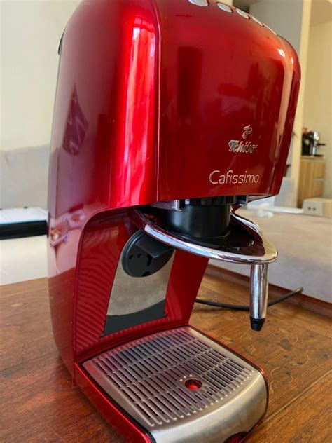 Thematic photo of a Tchibo Cafissimo coffee machine preparing coffee
