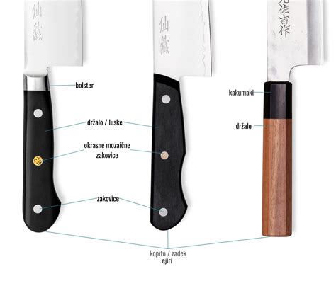Fotografija japonskega Santoku noža