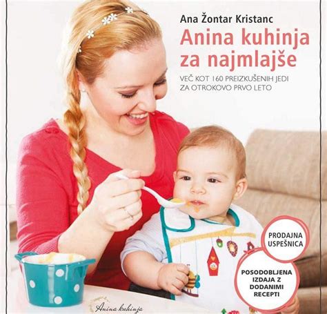 Fotografija Ane Žontar Kristanc, ki se smehlja ali pripravlja hrano, kar poudarja njeno pozitivno naravnanost.