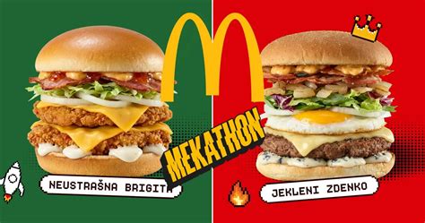 slika raznolikih burgerjev McDonald's
