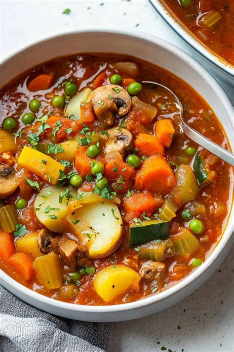 The process of preparing a healthy stew with homemade sausage, showing various vegetables and spices