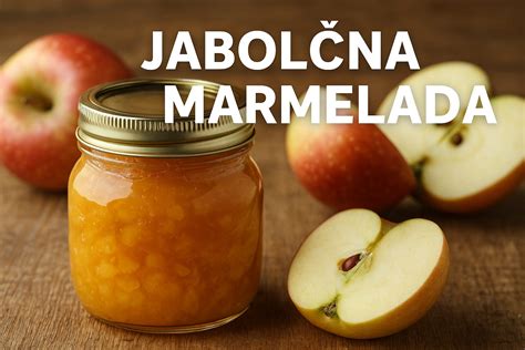 Jabolčna marmelada v kozarcu