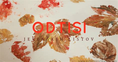 Tematska fotografija kostanja in jesenskih listov