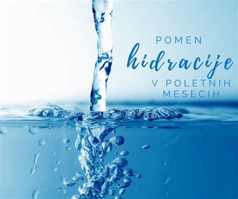 shema hidracije: prikaz pomena nadomeščanja tekočine in elektrolitov